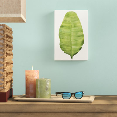 «Tropical Breeze Leaves IV», peinture sur toile