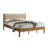 King Size Platform Bed with Padded Headboard