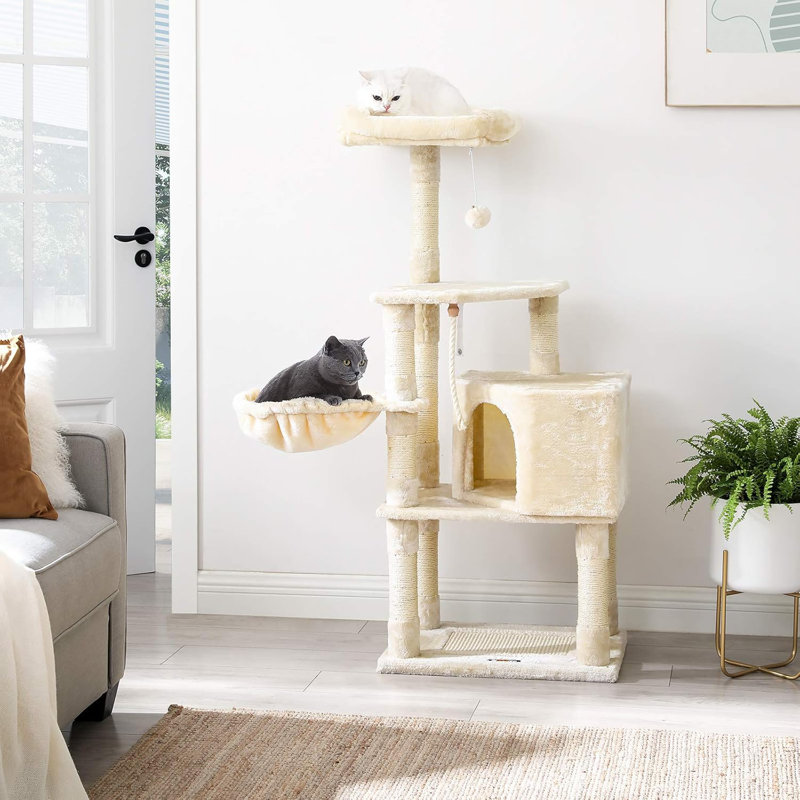 Barnsley 138cm H Cat Tree, Beige