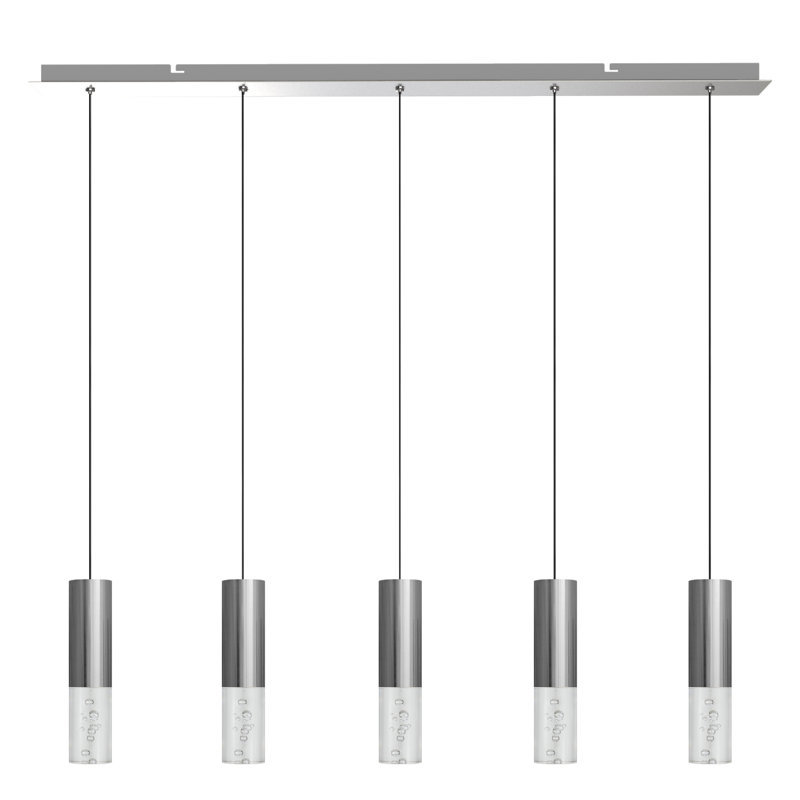 Rathi 5 - Light Kitchen Island Pendant, Nickel