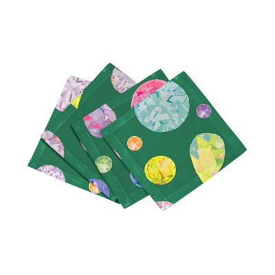 Jewel Cotton Sateen Cocktail Napkins