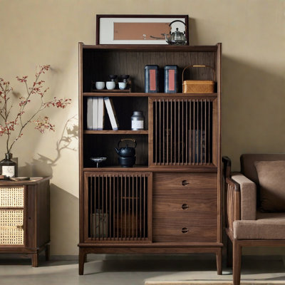 Simple Solid Wood Multi-Storage Sideboard