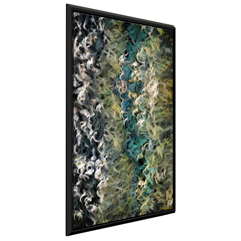 «Jeremiah 17: 8 Our God Provides» par Mark Lawrence - reproduction, H 43,5 po x l 27,5 po x P 2 po, Cadre flottant noir