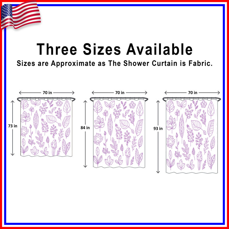 Rideaux de douche mauve mauve très longs, L 70 po x H 84 po