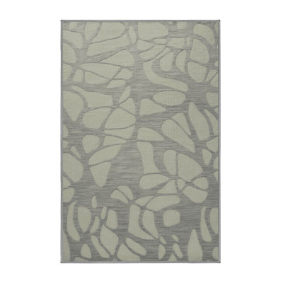 Tapis abstrait lavable à la machine