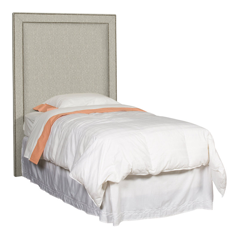Hillary/Hank Twin Upholstered Panel Headboard, Ian Smoke, No