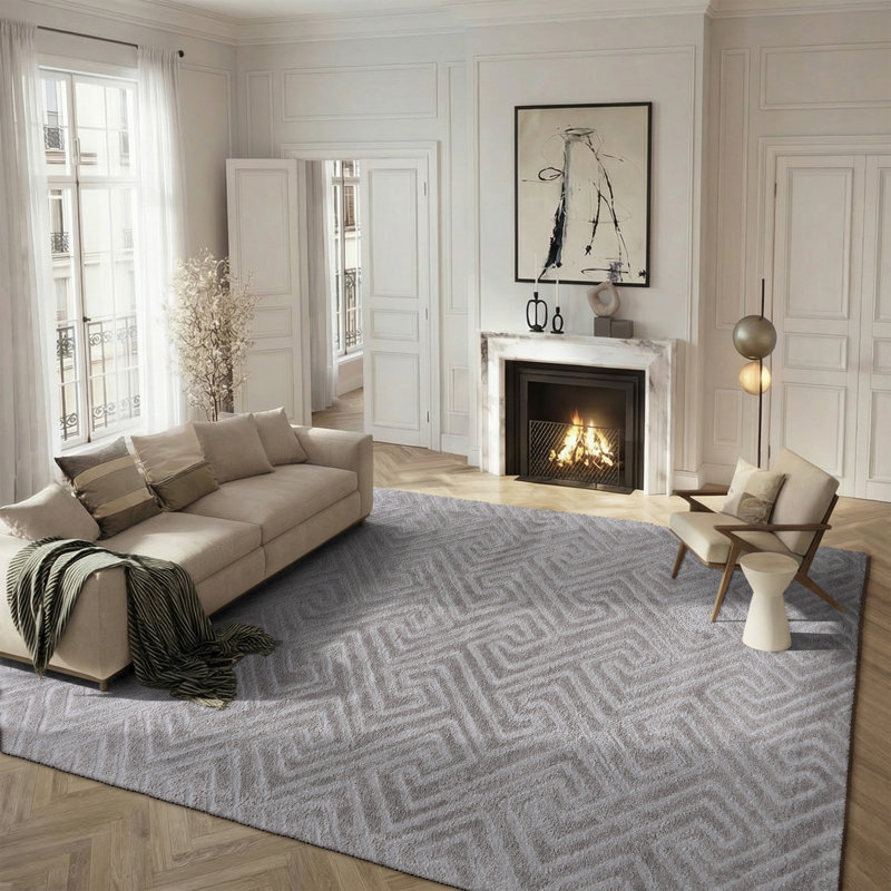 Tahoe Shag Performance Geometric Rug, Rectangle 8' x 10'