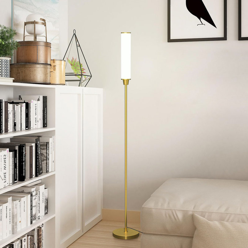 Joclynn 66.2'' Traditional Floor Lamp, Gold