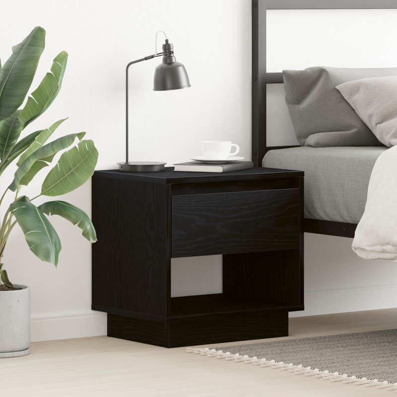 45cm W Manufactured Wood Bedside Table