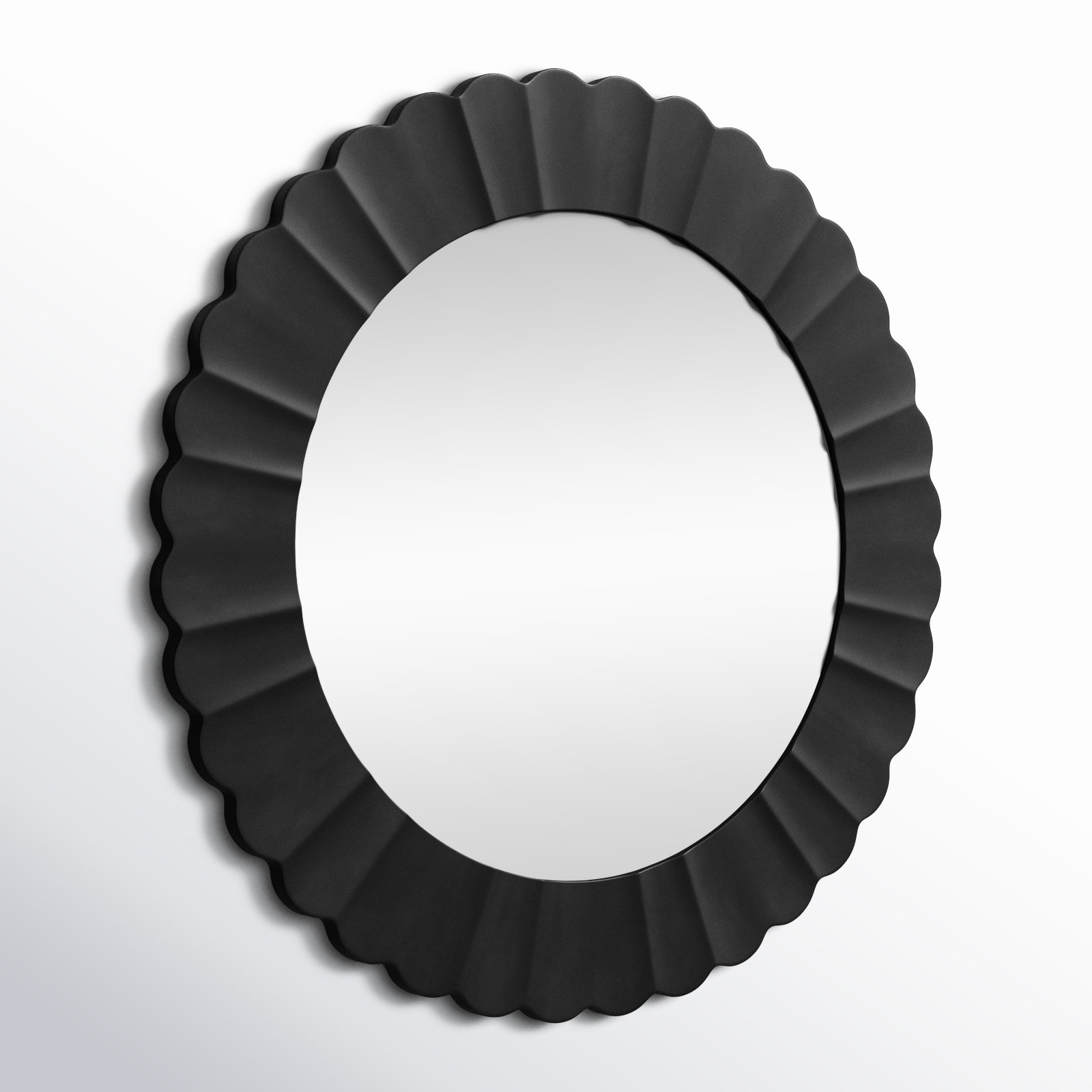 36" Accent Mirror, Black