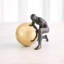 Boulder Man-Bronze W/Brass Sphere