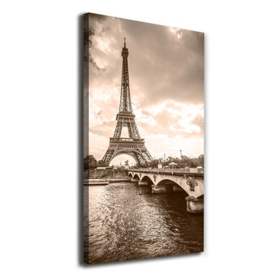 Eiffel Tower Paris - Wrapped Canvas Print