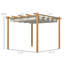 Pergola en métal 10 pi avec toile-94286575-94286574