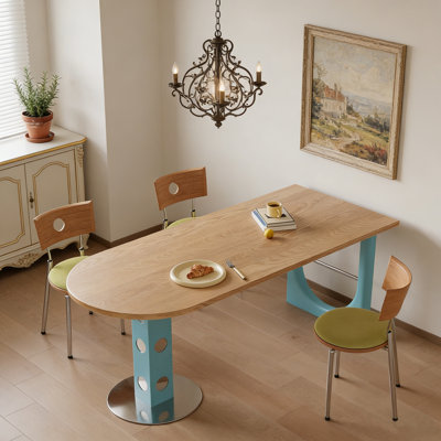 Nouvelle table de salle à manger irrégulière au design créatif