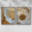 ABSTRACT Series Cxxvii - reproduction encadrée de qualité supérieure - prête à être accrochée - aucun clou requis - aucun clou requis-1446853446-1446853468