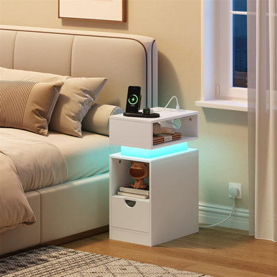 40cm W Manufactured Wood Bedside Table