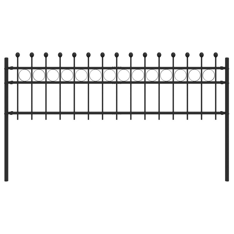 Powder-Coated Steel Fence Panels Included, 110cm H x 200cm W