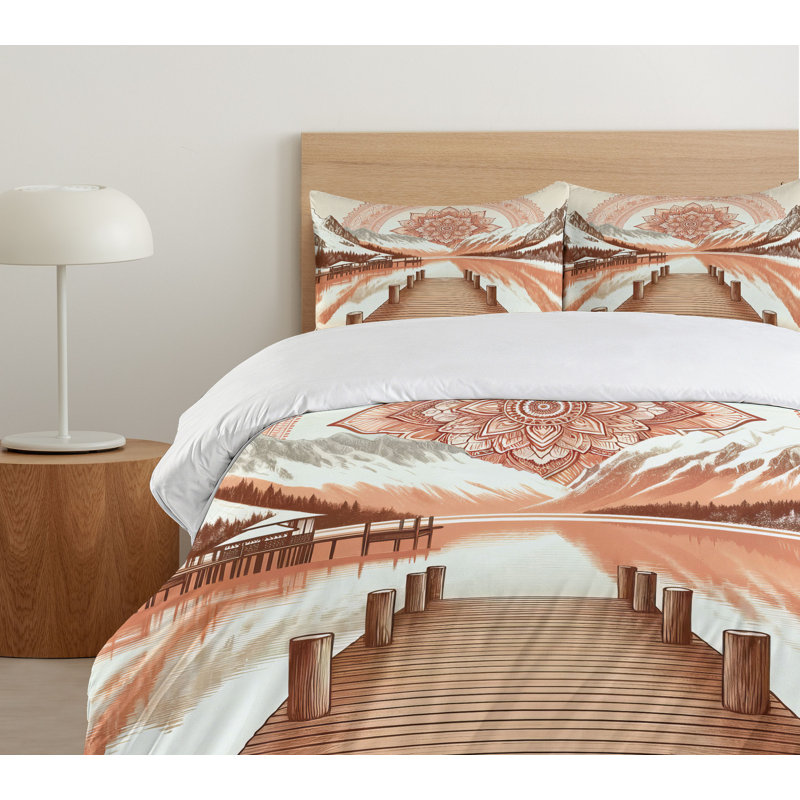 Lake Duvet Cover, Queen Duvet Cover + 2 Standard Shams