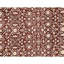 Tapis rouge et or noué à la main de haute qualité