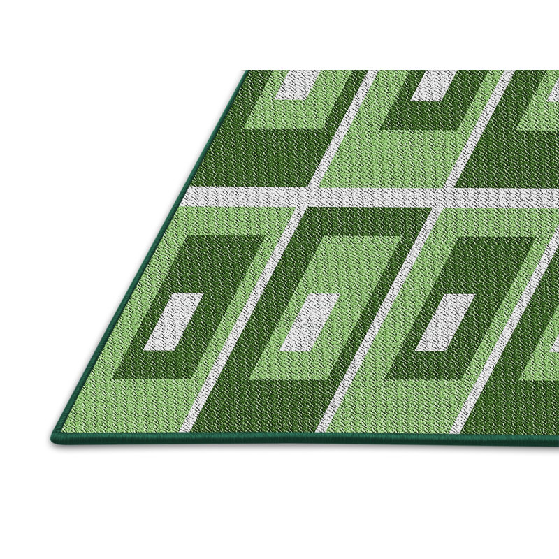 Tapis de zone verte à motif, Rectangle 5 pi x 7 pi