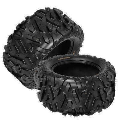 Lot de 2 pneus tout-terrain sans chambre à air pour VTT/SSV, ​​6PR, robustes et adaptés à une utilisation hors route sur sentiers, boue, sable et désert - Dimensions : 26x11-14 - Spécifications : AT26X11-14