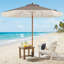 Parasol de plage durable et résistant aux rayons UV de 7 pieds Boho