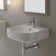 Scarabeo By Nameeks Moon 17.7'' White Ceramic U-Shaped Bathroom Sink with Overflow