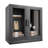 Mance Display Cabinet With Tempered Glass Shelves-1367914007