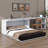 Queen Size Murphy Bed With Rotable Desk-823547484