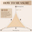 Voile d'ombrage en triangle Amgo-111680025-111680036
