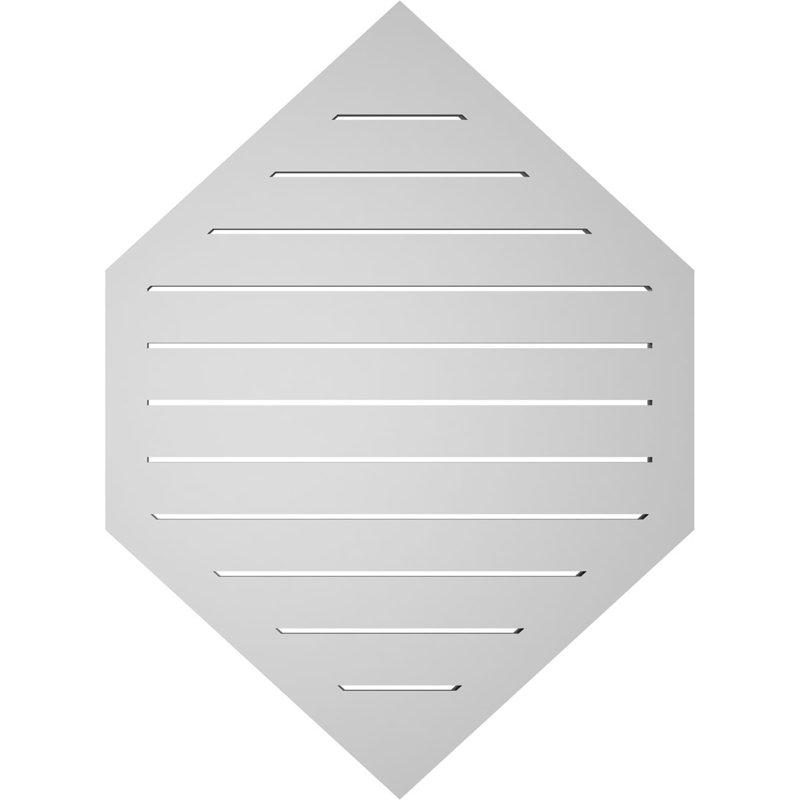 Bouche verticale verticale à hauteur réglable 11/12 po, H 38 po x l 28 po x P 1,5 po
