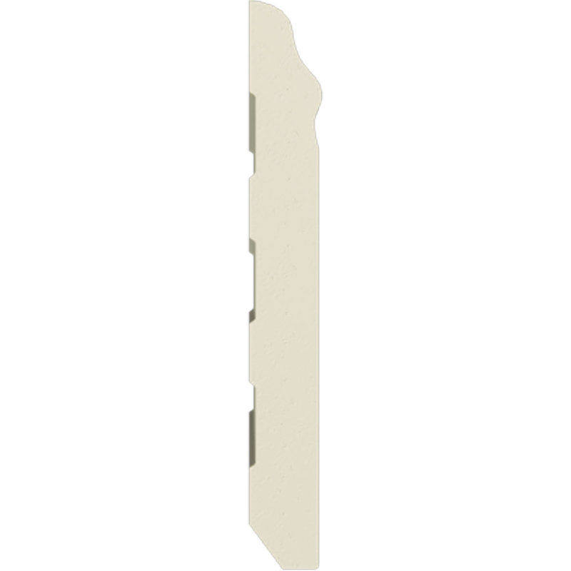 Gray Polyurethane Traditional Baseboard Moulding, 94.5" Length