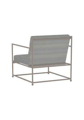 Glendale Outdoor Lounge Chair, Gray, Gray