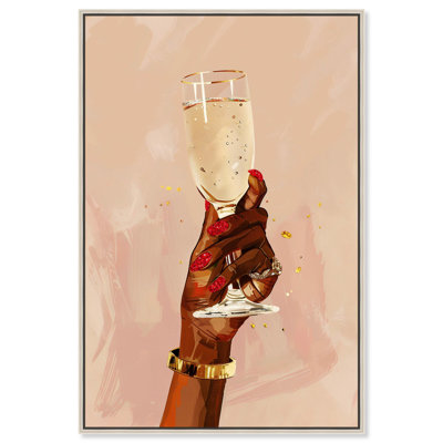Art mural Nails Champagne Drinks and Spirits
