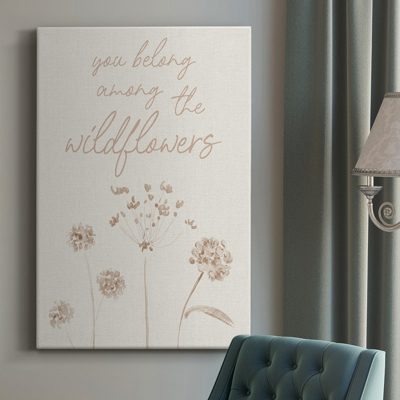 Toile tendue avec châssis Wildflowers Premium Gallery - prête à être accrochée, H 18 po x l 12 po x P 1,5 po