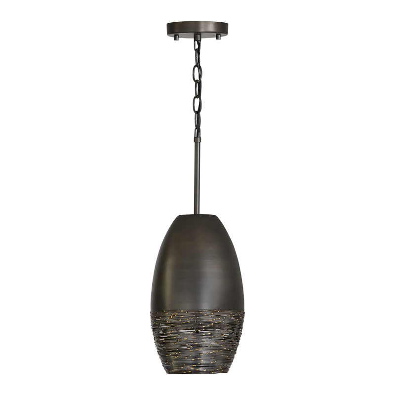 Joseph 1 - Light Gray Iron Single Pendant