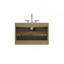Meuble-lavabo suspendu moderne de 76 cm (30 po) avec lavabo en céramique monobloc, deux tiroirs à fermeture en douceur, trois trous pour robinetterie, préassemblé, bois naturel-1229764261-1229764283-1229764281