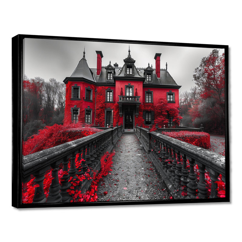 Forsman - Chateaus, impression d'art mural, Toile avec cadre flottant noir, H 12 po x l 20 po x P 1 po