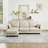 Modular 3-Seater Sectional Sofa with High-Quality Foam and Soft Corduroy Fabric