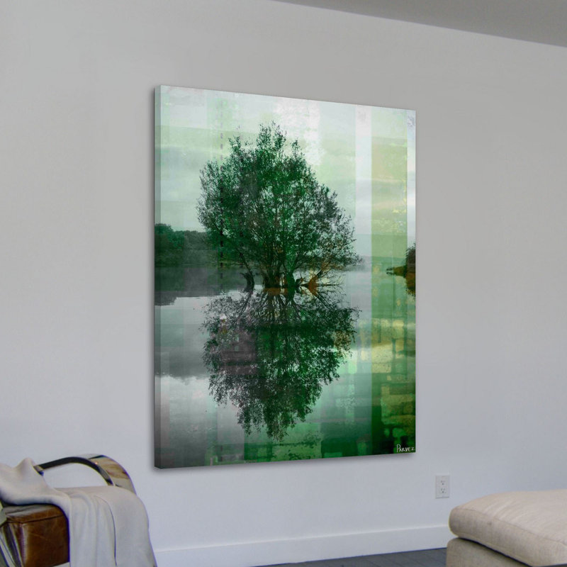 « reflective » par parvez taj,, reproduction d’art sur toile tendue, H 30 po x l 20 po x P 1,5 po