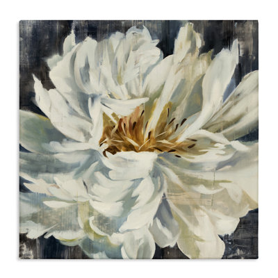 Organic Blooming White Petals Canvas Wall Art by Liz Jardine