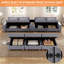 123" U Shaped Modular Sectional Sofa 6 Seats with Storage Seat and Console Table-1483706541
