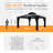 Hardtop Double-roofed Aluminum Patio Gazebo-130523088