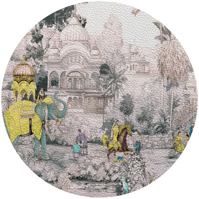 India Scene 16'' Vinyl Placemat
