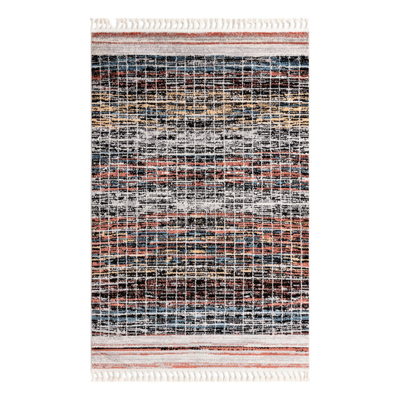 Tapis Bungalow Rose Oliver Joriann, Rectangle 5 pi 3 po x 8 pi