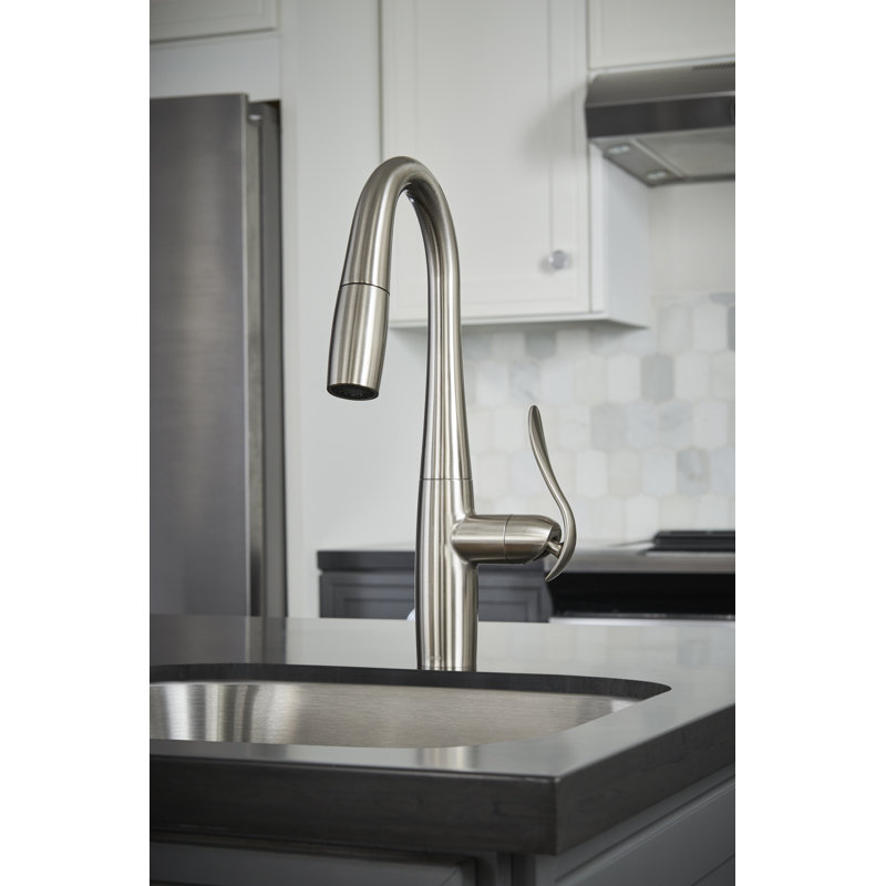Robinet de bar tactile rétractable Selene, Acier inoxydable