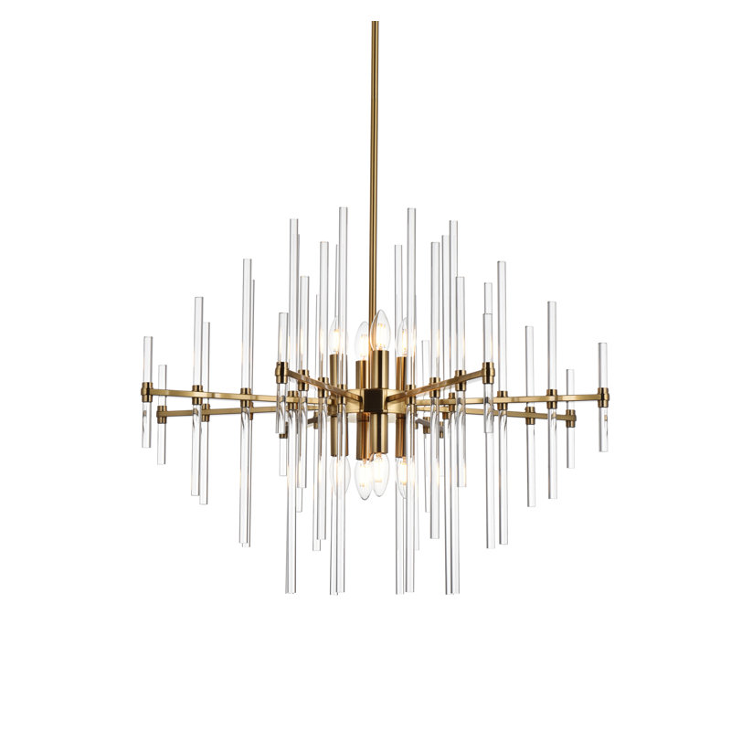 Francene 8 - Light Unique/Statement Pendant, Gold