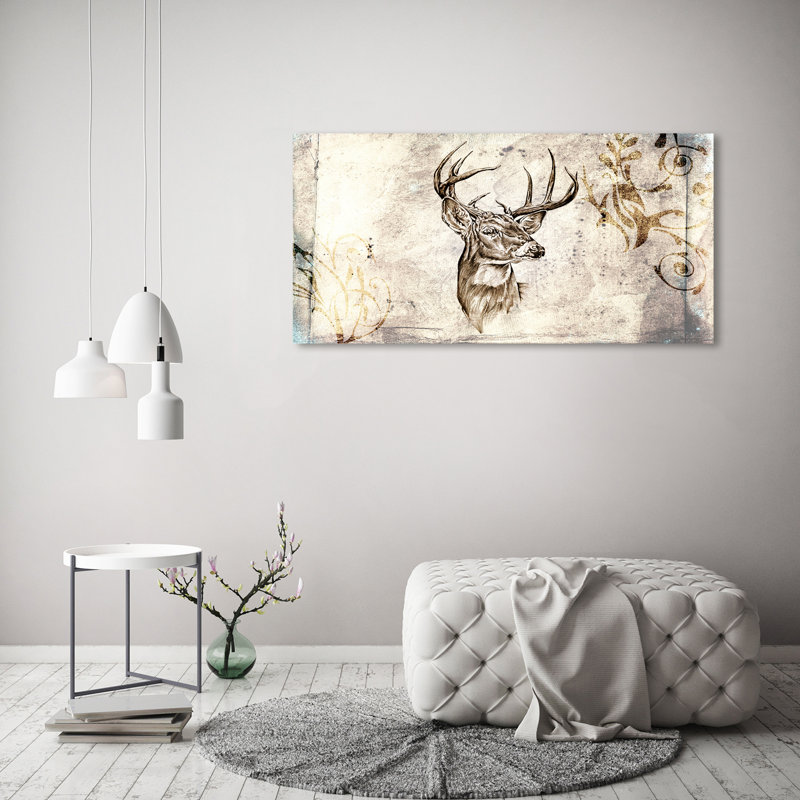 Deer - Wrapped Canvas Print