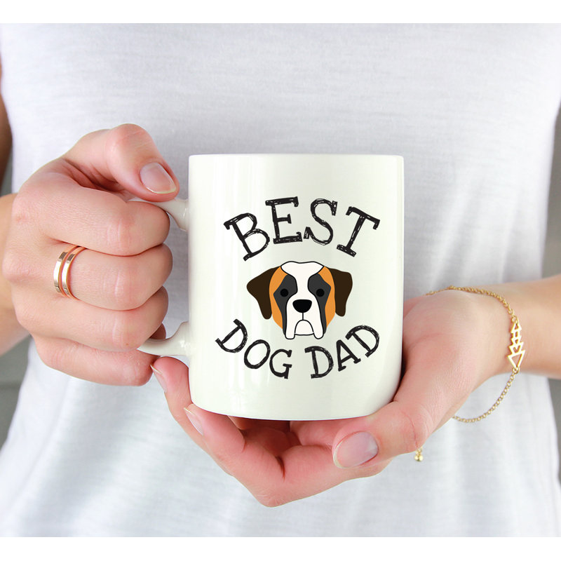 Tasse à café Best Dog Dad, Saint-Bernard