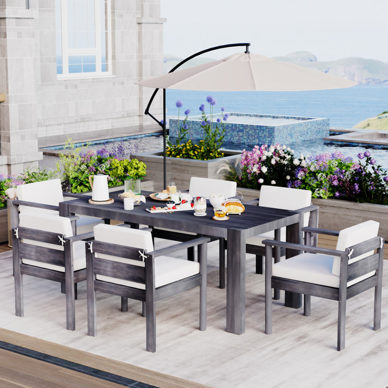 Ensemble de table de salle à manger pour 6 personnes Trexm